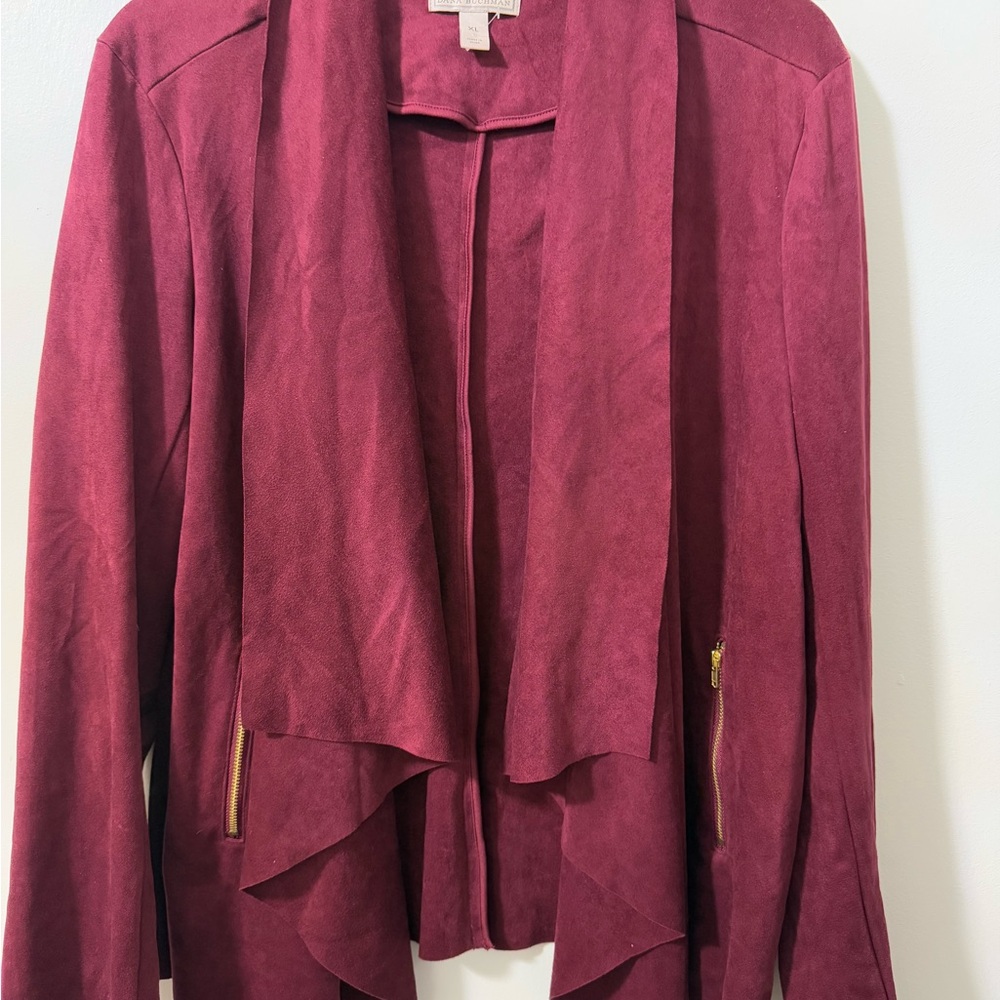 Dana Buchman Red Blazer Elegant Suit Jacket